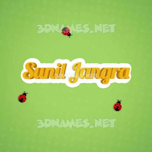 sunil jangra in Ladybugs style - 3D name wallpaper sunil jangra in Ladybugs style - 3D name wallpaper