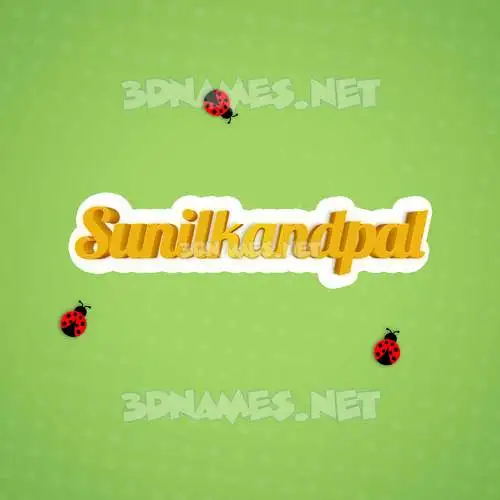 sunilkandpal in Ladybugs style - 3D name wallpaper sunilkandpal in Ladybugs style - 3D name wallpaper