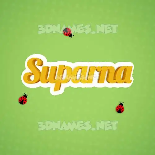 suparna in Ladybugs style - 3D name wallpaper
