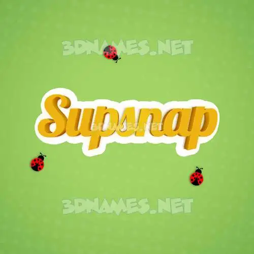 supsnap in Ladybugs style - 3D name wallpaper supsnap in Ladybugs style - 3D name wallpaper