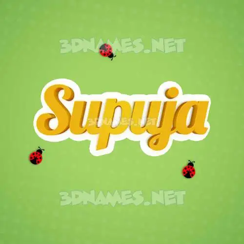 supuja in Ladybugs style - 3D name wallpaper supuja in Ladybugs style - 3D name wallpaper