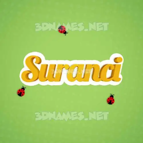suranci in Ladybugs style - 3D name wallpaper