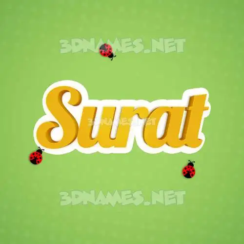 surat in Ladybugs style - 3D name wallpaper surat in Ladybugs style - 3D name wallpaper