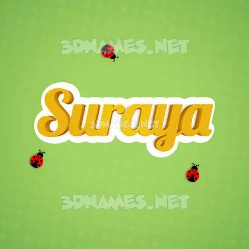 suraya in Ladybugs style - 3D name wallpaper suraya in Ladybugs style - 3D name wallpaper