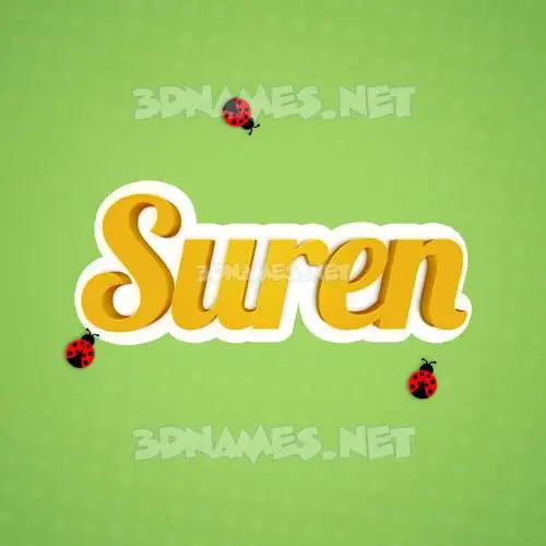 suren in Ladybugs style - 3D name wallpaper suren in Ladybugs style - 3D name wallpaper