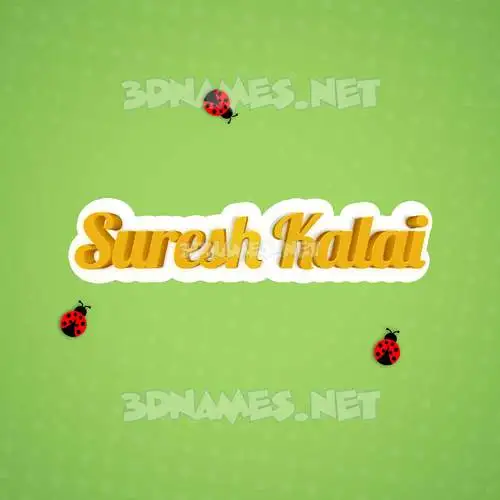 suresh kalai in Ladybugs style - 3D name wallpaper suresh kalai in Ladybugs style - 3D name wallpaper