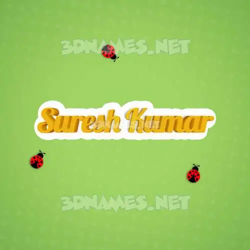 suresh kumar in Ladybugs style - 3D name wallpaper suresh kumar in Ladybugs style - 3D name wallpaper