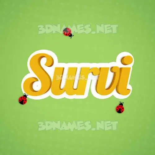 survi in Ladybugs style - 3D name wallpaper survi in Ladybugs style - 3D name wallpaper