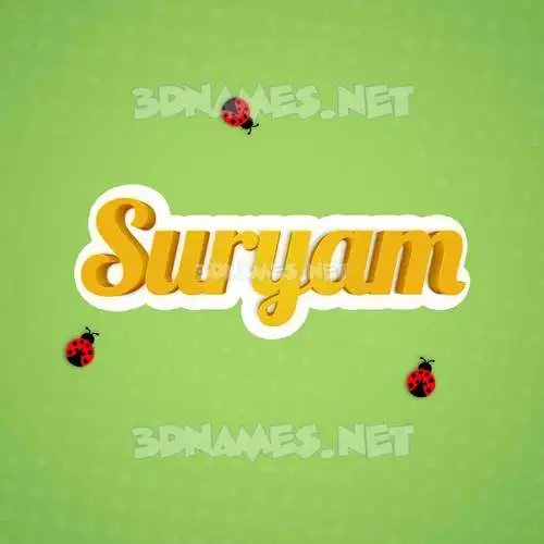 suryam in Ladybugs style - 3D name wallpaper suryam in Ladybugs style - 3D name wallpaper
