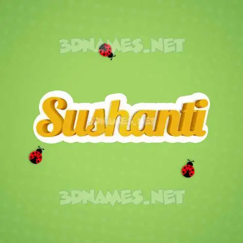 sushanti in Ladybugs style - 3D name wallpaper sushanti in Ladybugs style - 3D name wallpaper