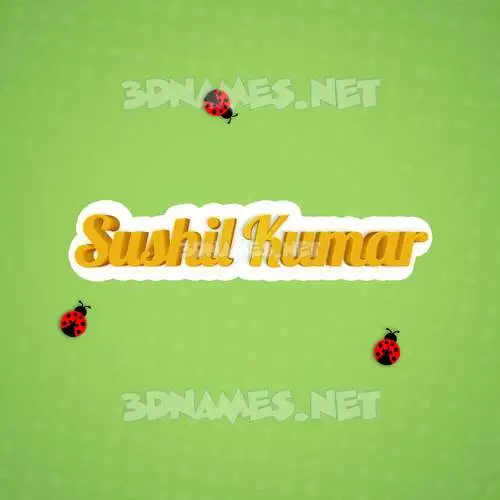 sushil kumar in Ladybugs style - 3D name wallpaper sushil kumar in Ladybugs style - 3D name wallpaper