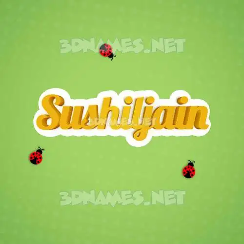 sushiljain in Ladybugs style - 3D name wallpaper sushiljain in Ladybugs style - 3D name wallpaper