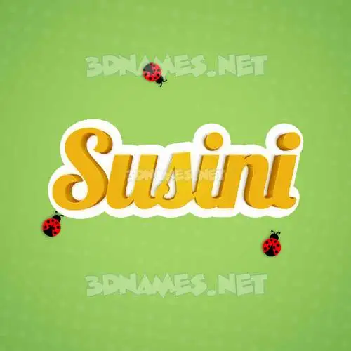 susini in Ladybugs style - 3D name wallpaper susini in Ladybugs style - 3D name wallpaper