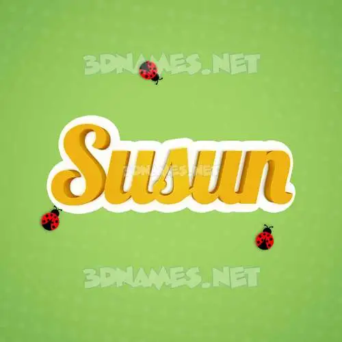 susun in Ladybugs style - 3D name wallpaper susun in Ladybugs style - 3D name wallpaper