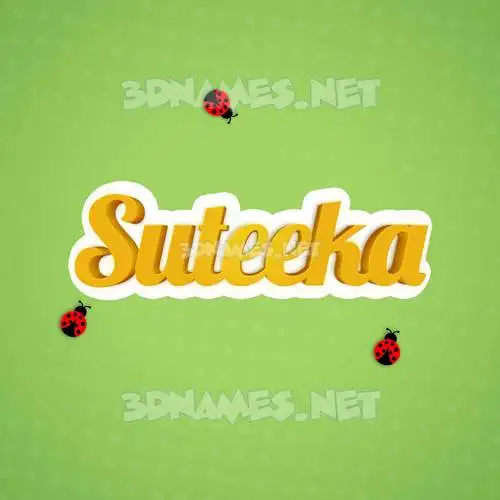 suteeka in Ladybugs style - 3D name wallpaper