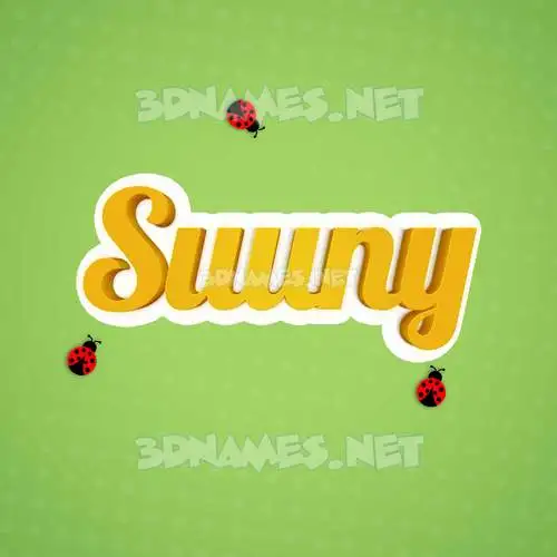 suuny in Ladybugs style - 3D name wallpaper suuny in Ladybugs style - 3D name wallpaper
