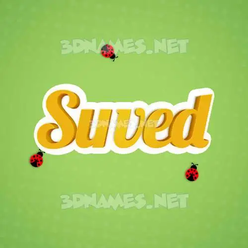 suved in Ladybugs style - 3D name wallpaper suved in Ladybugs style - 3D name wallpaper