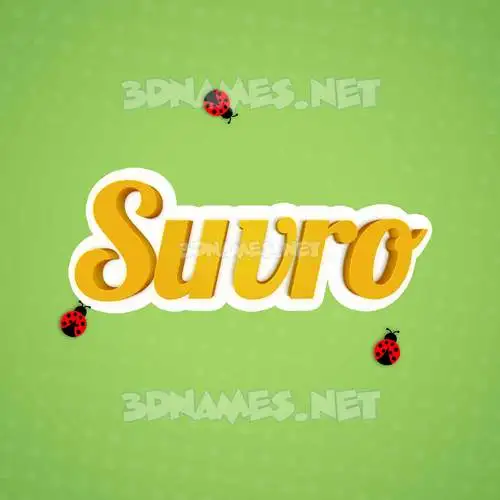 suvro in Ladybugs style - 3D name wallpaper suvro in Ladybugs style - 3D name wallpaper