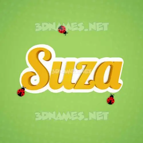 suza in Ladybugs style - 3D name wallpaper