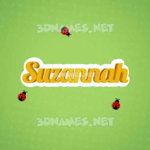 suzannah in Ladybugs style - 3D name wallpaper suzannah in Ladybugs style - 3D name wallpaper
