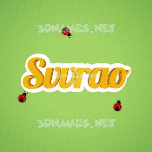 svvrao in Ladybugs style - 3D name wallpaper svvrao in Ladybugs style - 3D name wallpaper