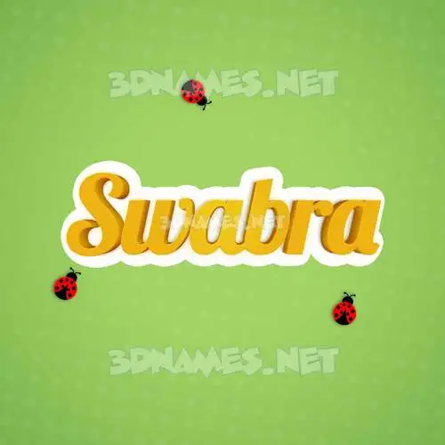 swabra in Ladybugs style - 3D name wallpaper swabra in Ladybugs style - 3D name wallpaper