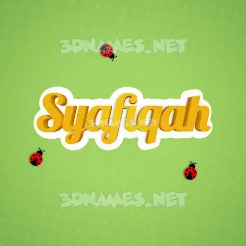 syafiqah in Ladybugs style - 3D name wallpaper syafiqah in Ladybugs style - 3D name wallpaper