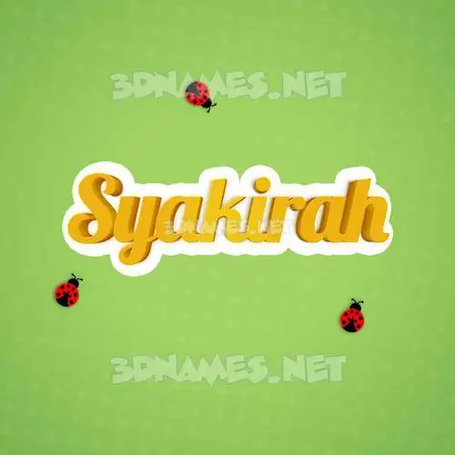 syakirah in Ladybugs style - 3D name wallpaper syakirah in Ladybugs style - 3D name wallpaper