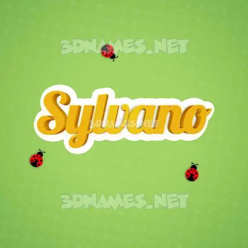 sylvano in Ladybugs style - 3D name wallpaper sylvano in Ladybugs style - 3D name wallpaper