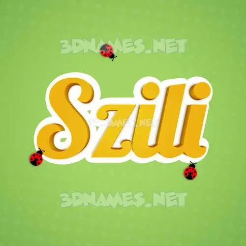 szili in Ladybugs style - 3D name wallpaper szili in Ladybugs style - 3D name wallpaper