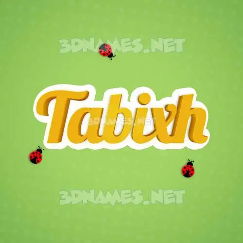 tabixh in Ladybugs style - 3D name wallpaper tabixh in Ladybugs style - 3D name wallpaper