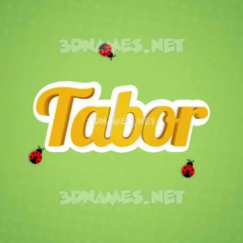 tabor in Ladybugs style - 3D name wallpaper tabor in Ladybugs style - 3D name wallpaper