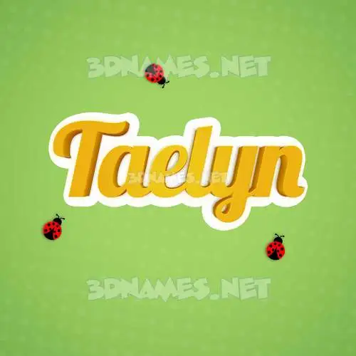 taelyn in Ladybugs style - 3D name wallpaper taelyn in Ladybugs style - 3D name wallpaper