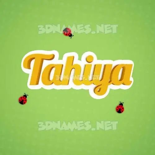tahiya in Ladybugs style - 3D name wallpaper tahiya in Ladybugs style - 3D name wallpaper