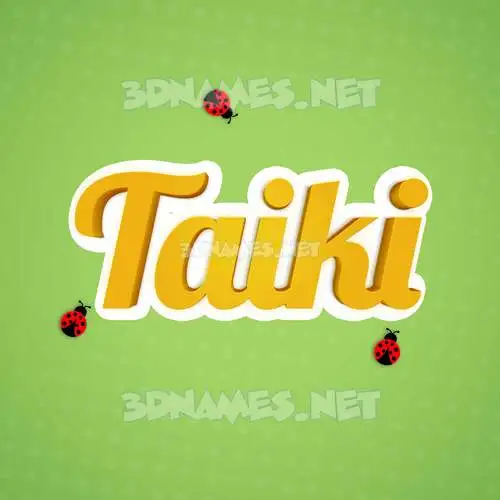 taiki in Ladybugs style - 3D name wallpaper taiki in Ladybugs style - 3D name wallpaper