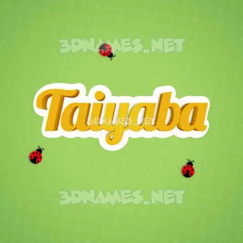 taiyaba in Ladybugs style - 3D name wallpaper taiyaba in Ladybugs style - 3D name wallpaper
