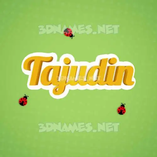 tajudin in Ladybugs style - 3D name wallpaper tajudin in Ladybugs style - 3D name wallpaper