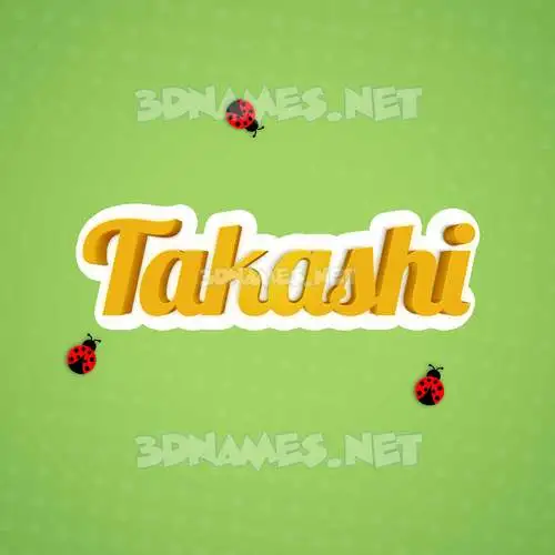 takashi in Ladybugs style - 3D name wallpaper takashi in Ladybugs style - 3D name wallpaper