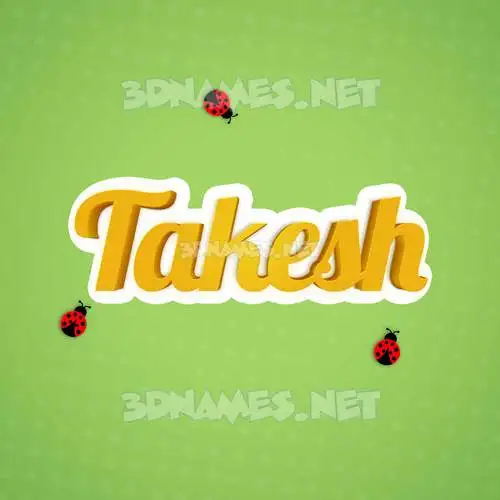 takesh in Ladybugs style - 3D name wallpaper takesh in Ladybugs style - 3D name wallpaper