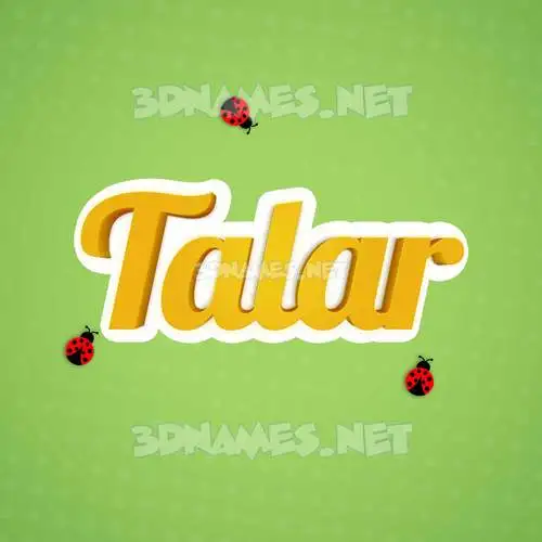 talar in Ladybugs style - 3D name wallpaper talar in Ladybugs style - 3D name wallpaper