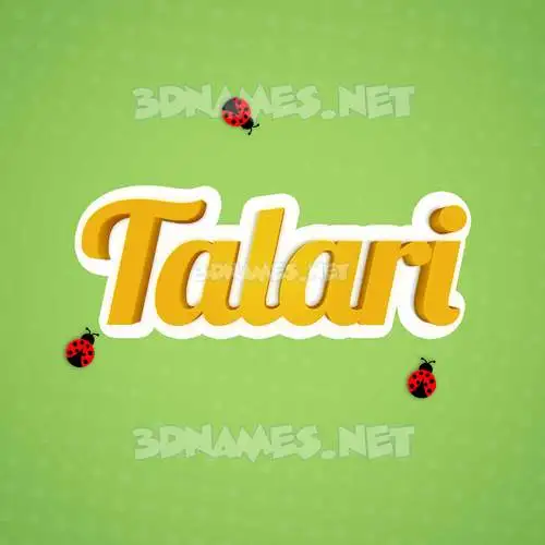 talari in Ladybugs style - 3D name wallpaper talari in Ladybugs style - 3D name wallpaper