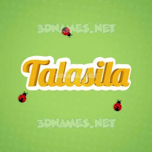 talasila in Ladybugs style - 3D name wallpaper talasila in Ladybugs style - 3D name wallpaper