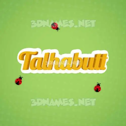 talhabutt in Ladybugs style - 3D name wallpaper talhabutt in Ladybugs style - 3D name wallpaper