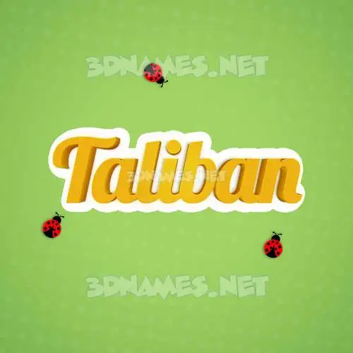 taliban in Ladybugs style - 3D name wallpaper taliban in Ladybugs style - 3D name wallpaper