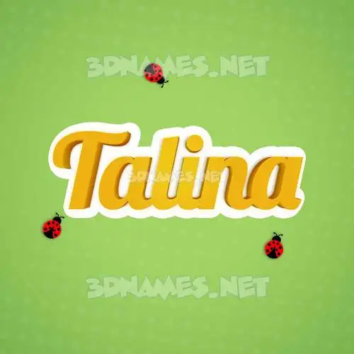 talina in Ladybugs style - 3D name wallpaper talina in Ladybugs style - 3D name wallpaper