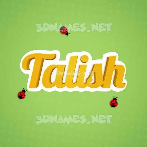 talish in Ladybugs style - 3D name wallpaper talish in Ladybugs style - 3D name wallpaper