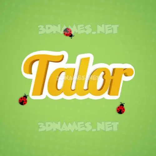 talor in Ladybugs style - 3D name wallpaper talor in Ladybugs style - 3D name wallpaper