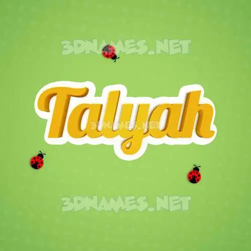 talyah in Ladybugs style - 3D name wallpaper talyah in Ladybugs style - 3D name wallpaper