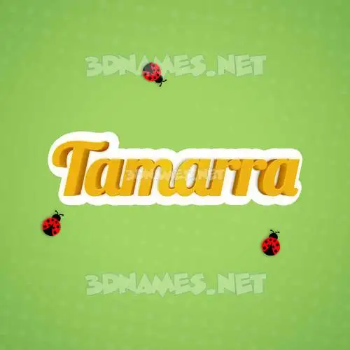 tamarra in Ladybugs style - 3D name wallpaper