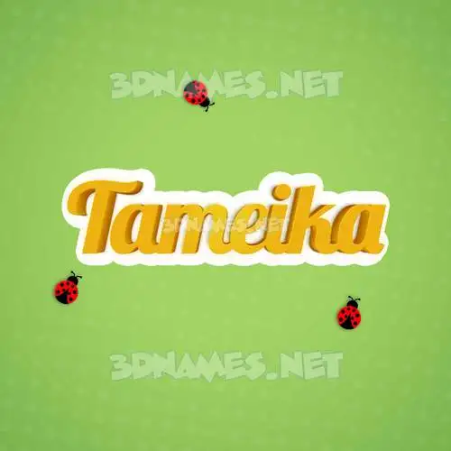 tameika in Ladybugs style - 3D name wallpaper tameika in Ladybugs style - 3D name wallpaper